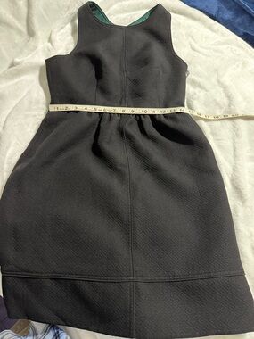 Maeve Black Sleeveless Textured Fit-and-Flare Dress